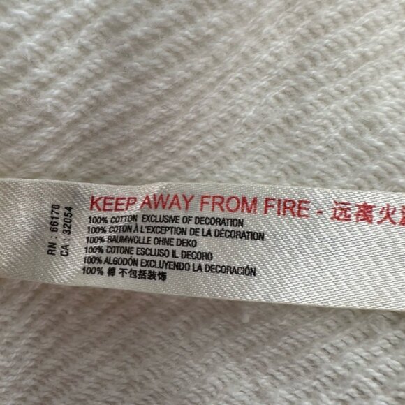 Free People Movement Sun and Done Sweatshirt in Ivory size Small Crochet Trim - Picture 13 of 14